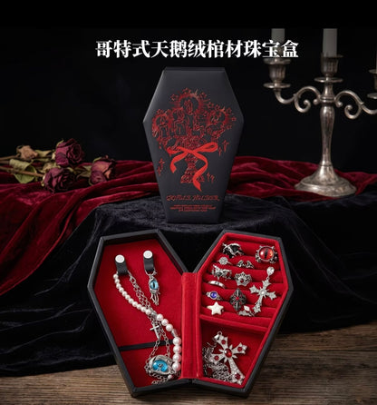 Portable Vintage-Style Exquisite PU Leather Jewelry Box