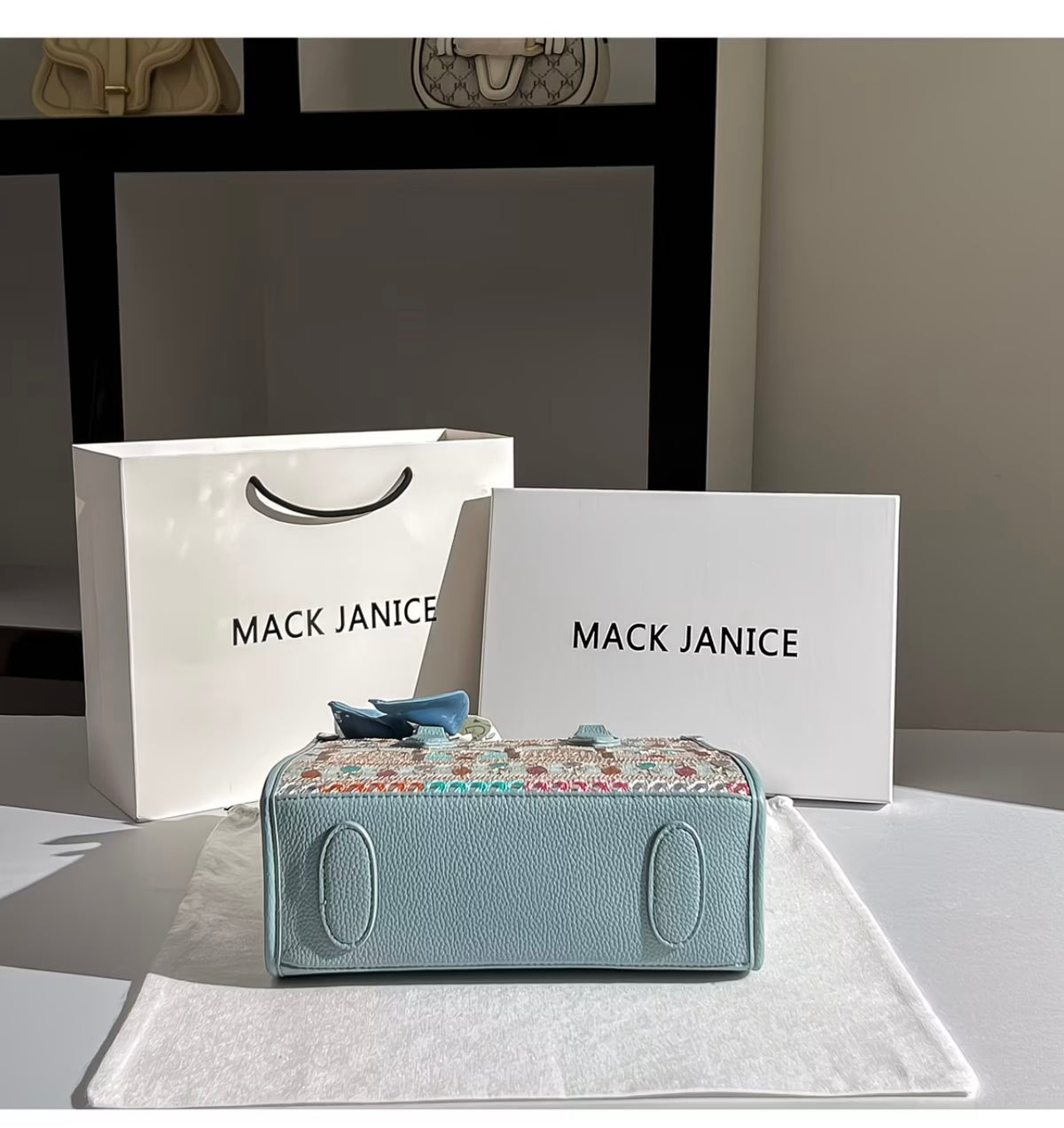 MackJanice Premium Large-Capacity Tote Bag for Women, 2026 New Niche Embroidered Handbag with Crossbody Strap 💎