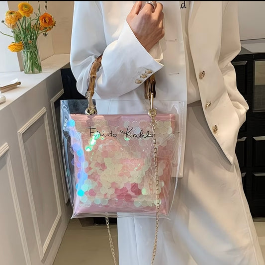 Premium style tote bag for women , Fashionable Beach Jelly Bag