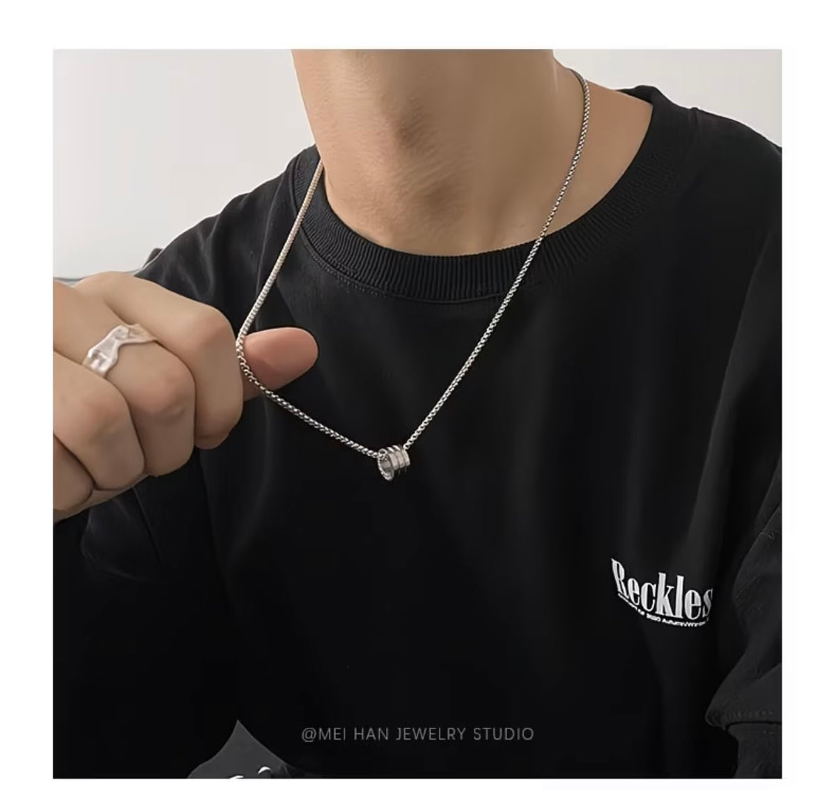 Stainless Steel Hip-Hop Style Men's Necklace