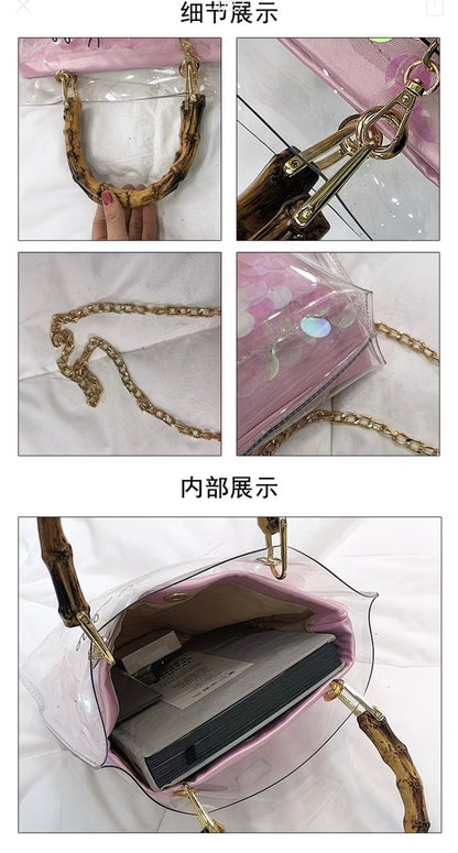Premium style tote bag for women , Fashionable Beach Jelly Bag