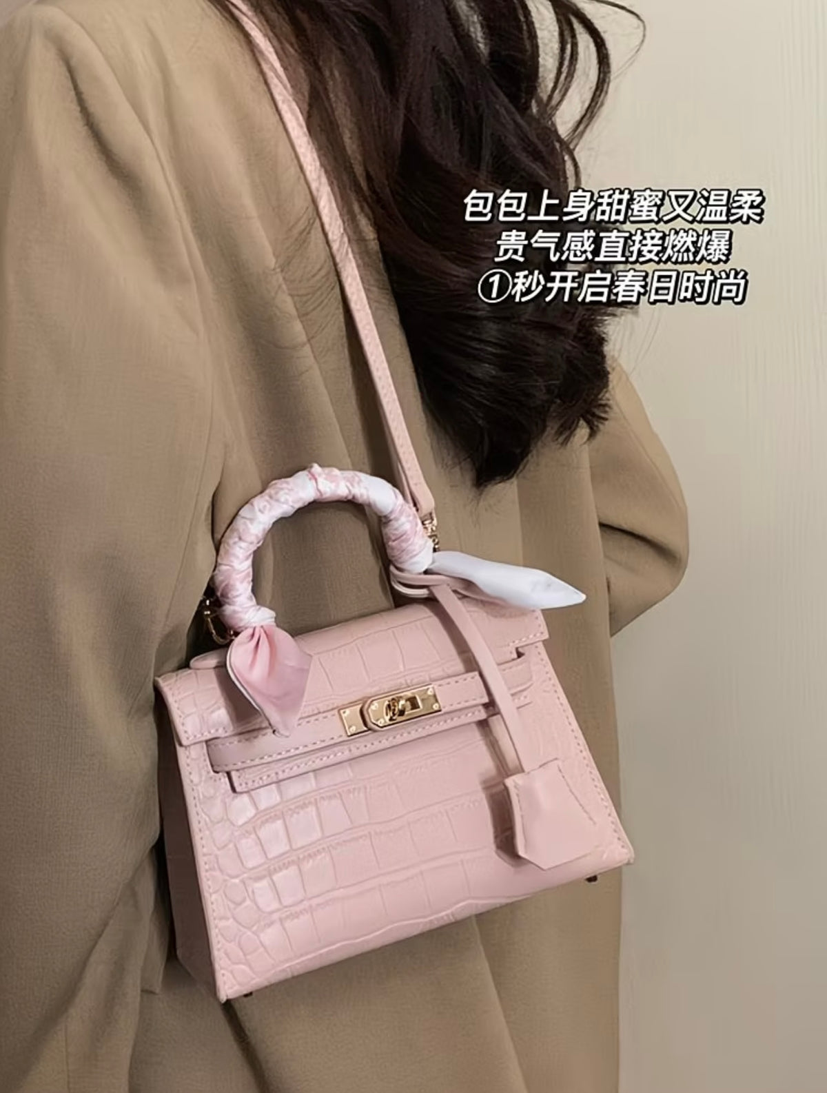 Elegant Small Square kelly Handbag, Fashionable and Exquisite Shoulder Crossbody Bag 💕