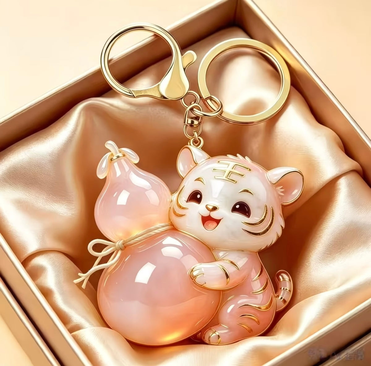 [Cute Tiger Brings Fortune - Auspiciousness keyring ancient style]
