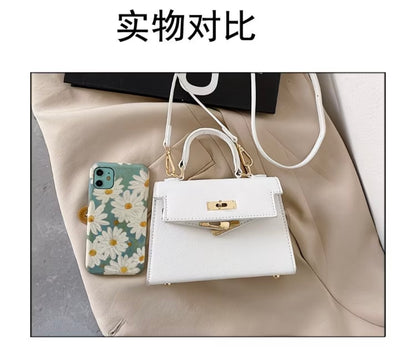 Crossbody Bag - Versatile Small Square Shoulder Bag, French-style Premium Genuine Leather Light Luxury Vintage Women's Handbag