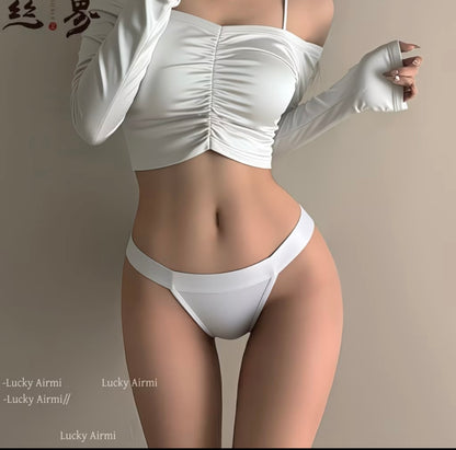 Ice Silk Seamless Breathable Sports Antibacterial Triangle Panties for women