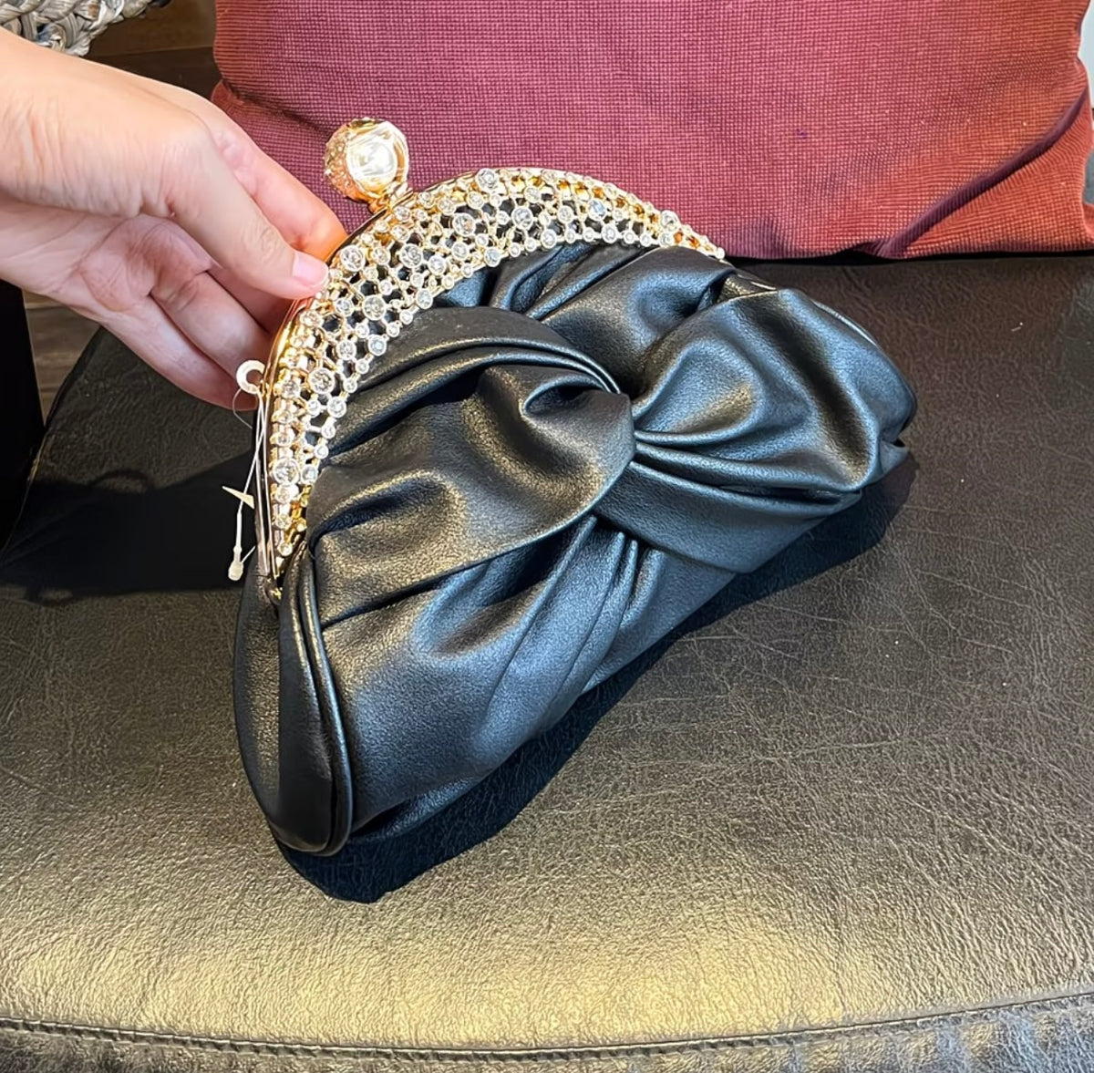 New Style Elegant Party Rhinestone Clutch Bag Vintage Qipao-Inspired Shoulder Purse for Banquets