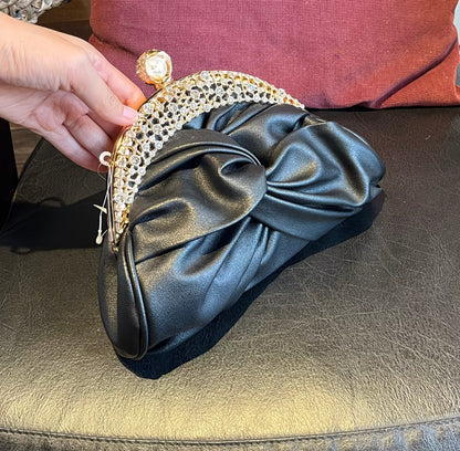 New Style Elegant Party Rhinestone Clutch Bag Vintage Qipao-Inspired Shoulder Purse for Banquets