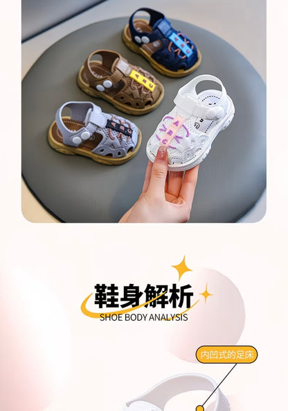 Closed-Toe Soft-Soled Toddler Walking Shoes, Non-Slip
Beach Sports Shoes