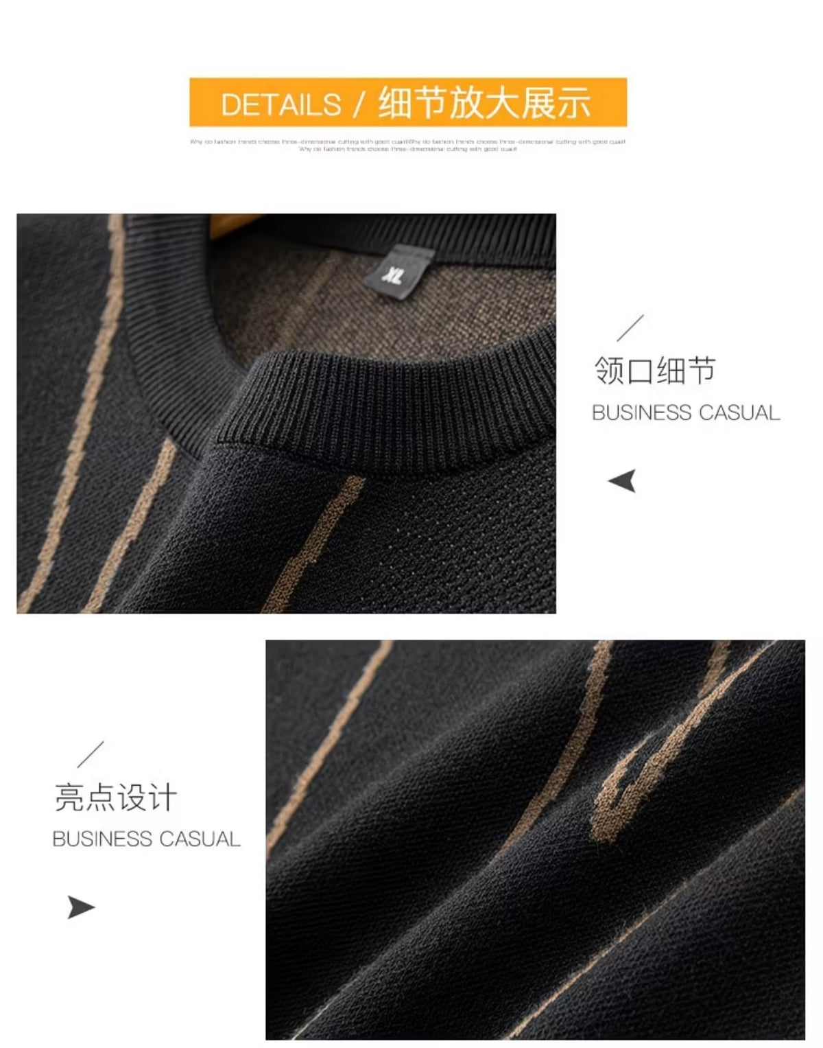 Autumn Winter Plus Size Men's Long Sleeve Knitted Sweater, Loose Fit Casual Round Neck Pullover warmer