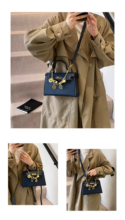 Premium Quality Retro Fashionable Handbag - Kelly-style Light Luxury Versatile Shoulder Crossbody Bag 💼