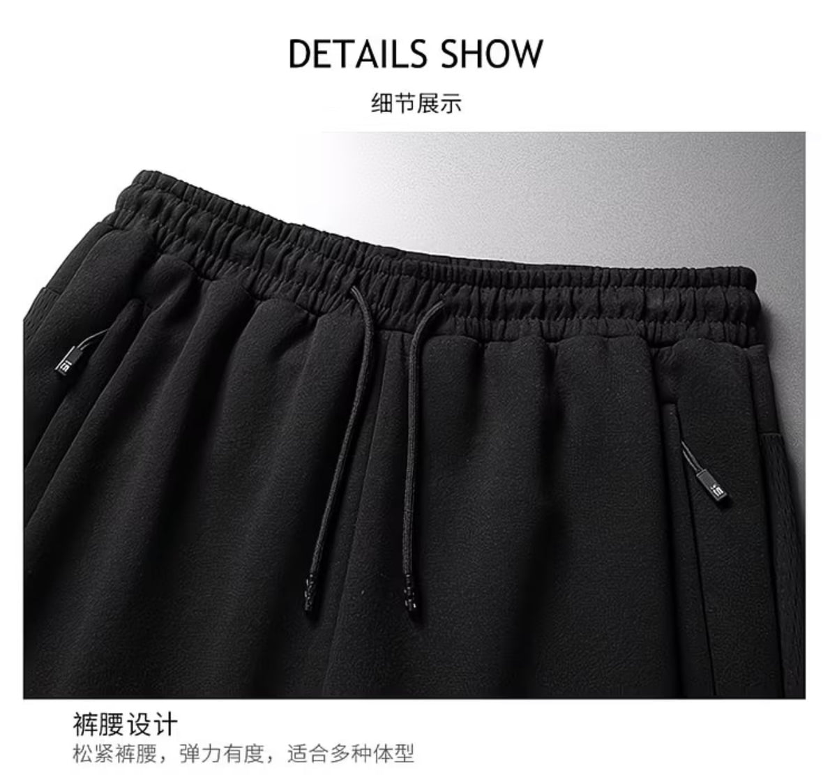 ZLSHIJIA Men's Pure Cotton Sports
Pants, Casual Loose-Fit Versatile Tapered Leg Long Pants
