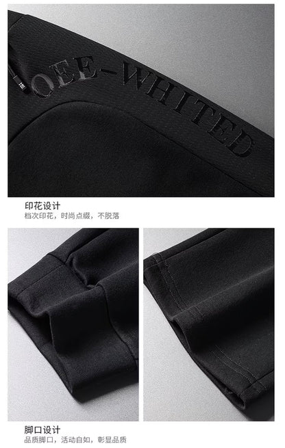 ZLSHIJIA Men's Pure Cotton Sports
Pants, Casual Loose-Fit Versatile Tapered Leg Long Pants