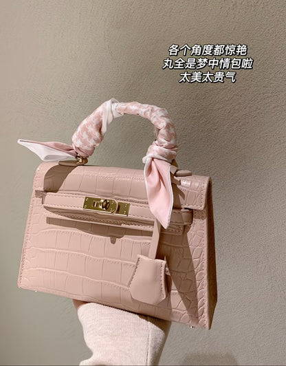 Elegant Small Square kelly Handbag, Fashionable and Exquisite Shoulder Crossbody Bag 💕
