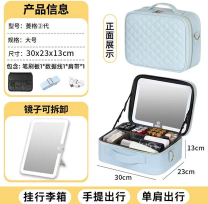 Premium TOBOX Ankola Makeup Bag with LED Mirror