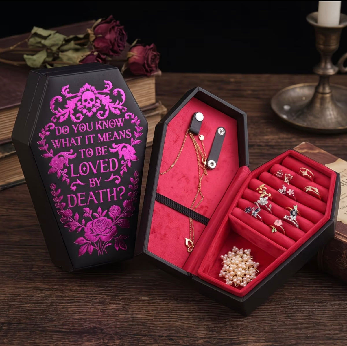 Portable Vintage-Style Exquisite PU Leather Jewelry Box