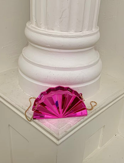 New European Cross-border Style Unique Fan-shaped Clutch for women