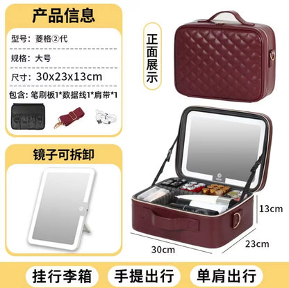 Premium TOBOX Ankola Makeup Bag with LED Mirror