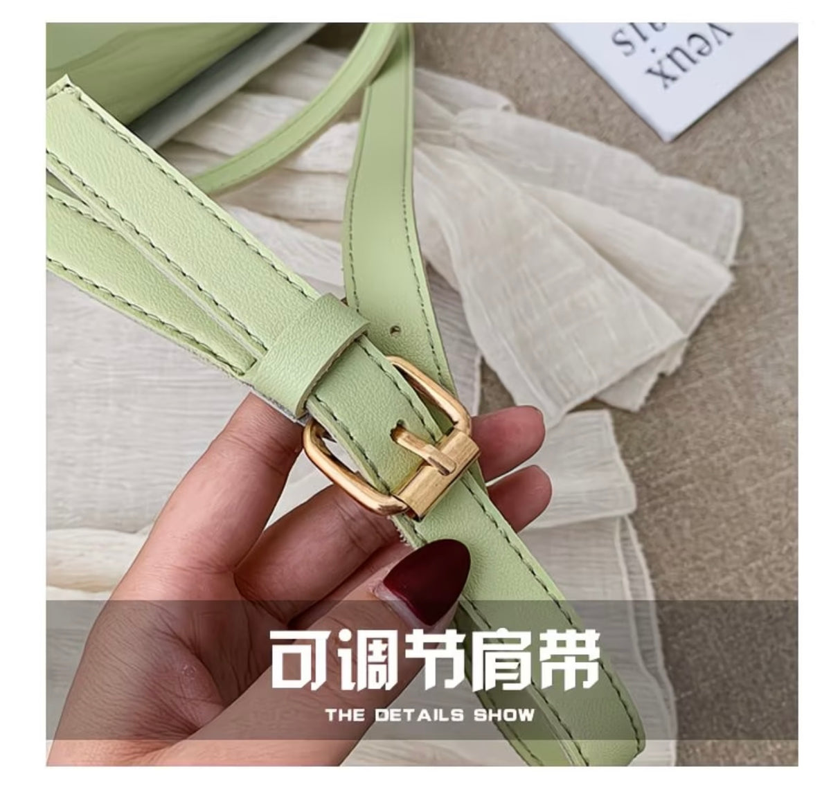 Korean Style Versatile Transparent Jelly Shoulder Bag, Fashionable and Stylish Crossbody Purse