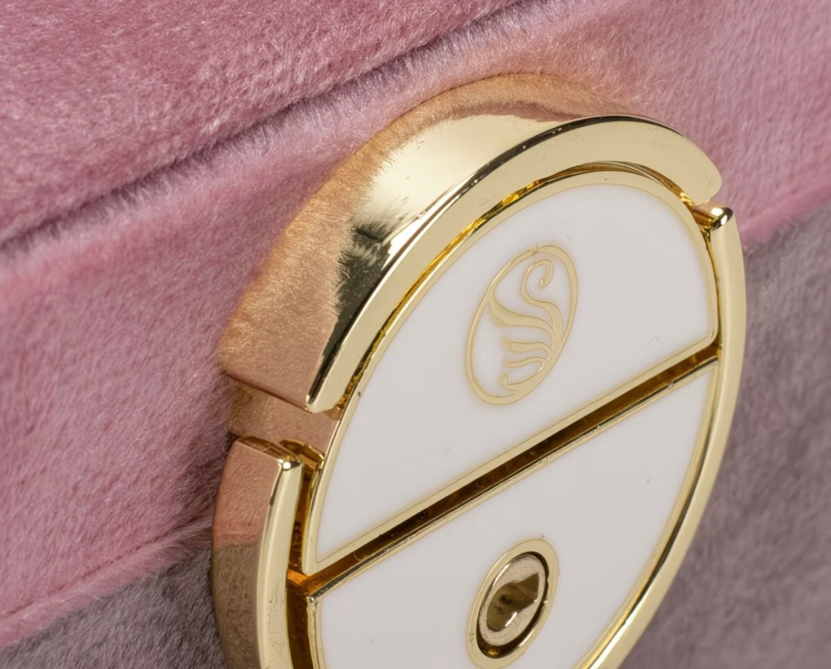 DE Luxury High-End Exquisite Velvet Jewelry Box Large Capacity