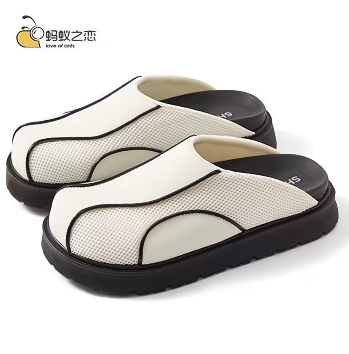 Slip-On Mules for Outdoor
Wear, Thick-Soled Closed-Toe Loafers, Easy-to-Wear Unisex Summer Shoes