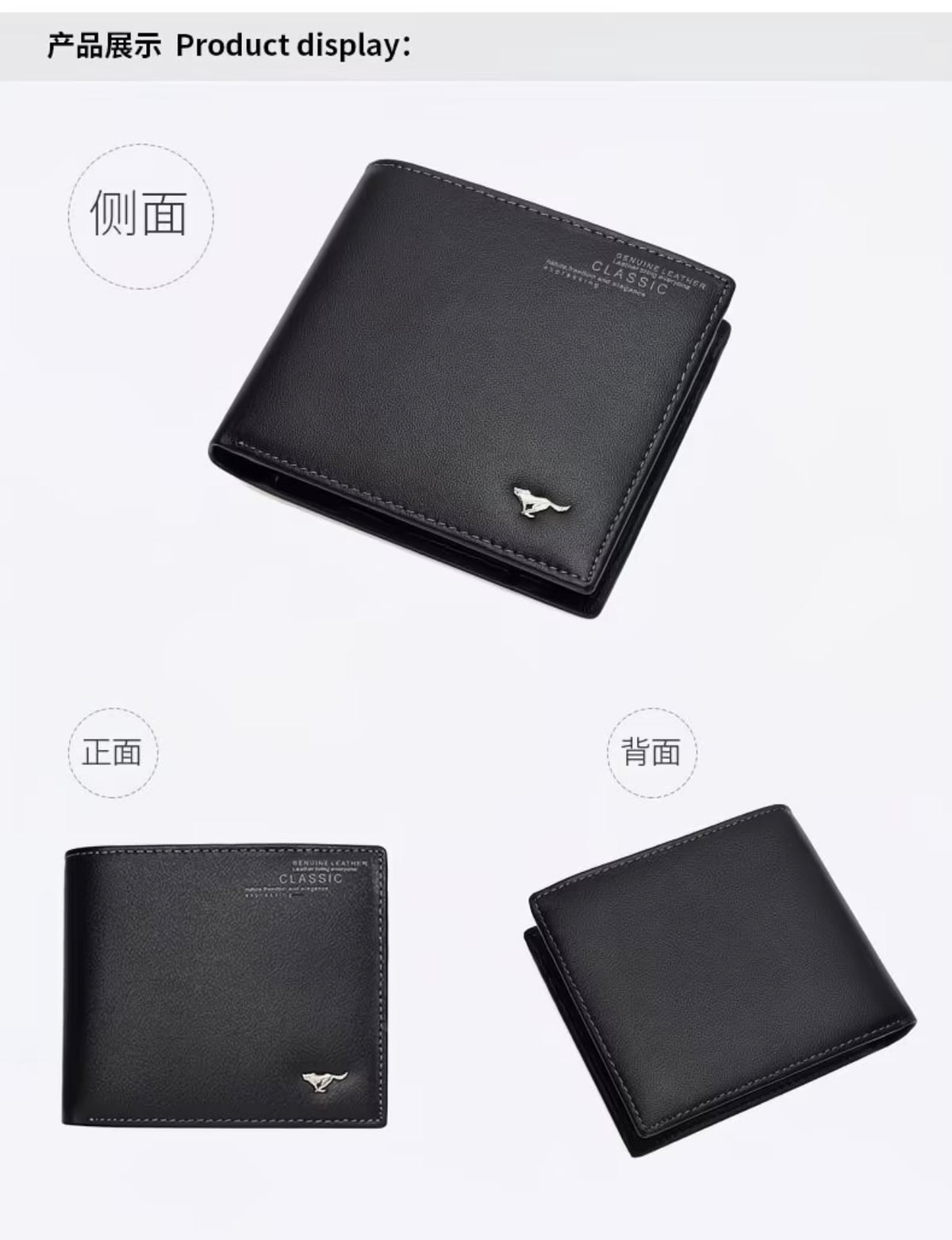 Septwolves Men's Genuine Leather
Wallet - Stylish, Versatile Purse for Students, Young / Adults