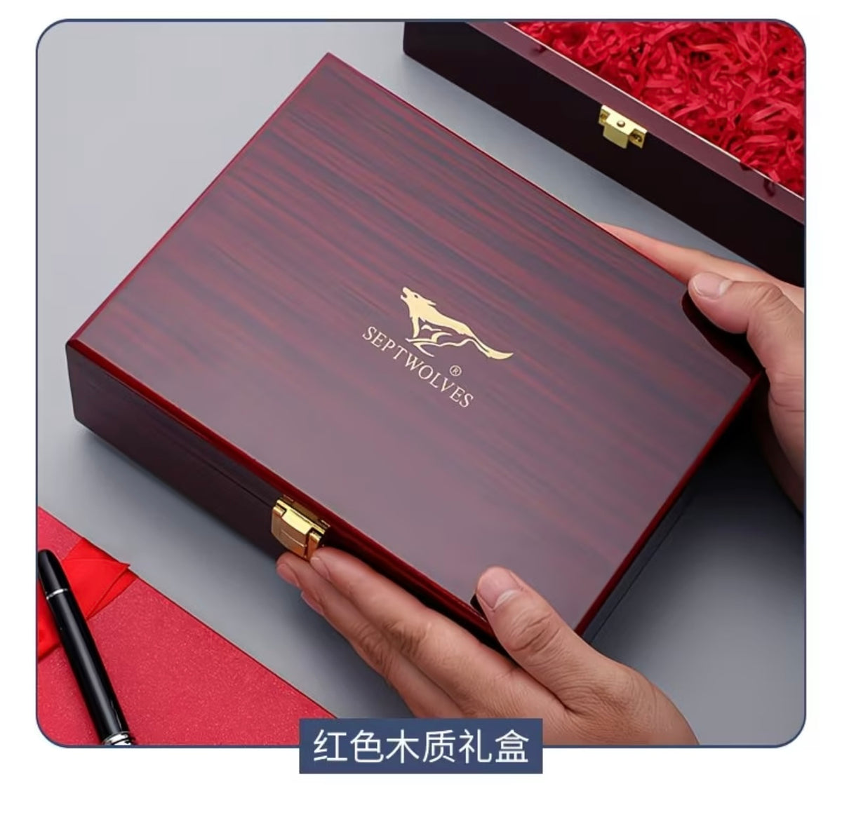 Septwolves Men's Genuine Leather
Wallet - Stylish, Versatile Purse for Students, Young / Adults