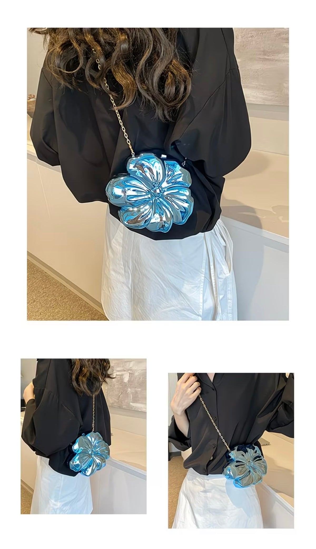 2026 New Floral-Shaped Stylish Sweet Crossbody Bag, Internet-Famous