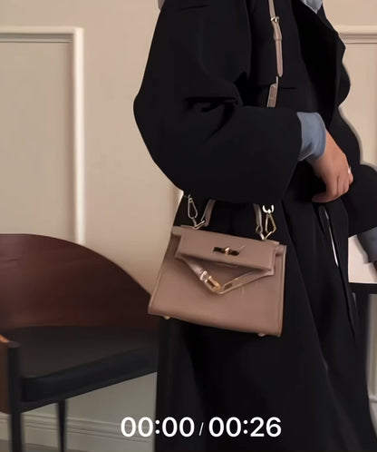 Minimalist Niche Handbag 2026 New Style Kelly Bag Mini Crocodile Pattern Handheld Trendy Crossbody Small
Shoulder Bag for Women